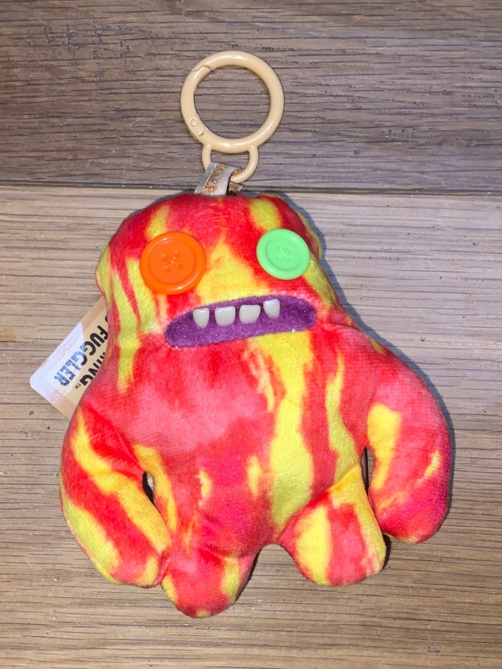 Brand New Fuggler Key Chain Red and Yellow